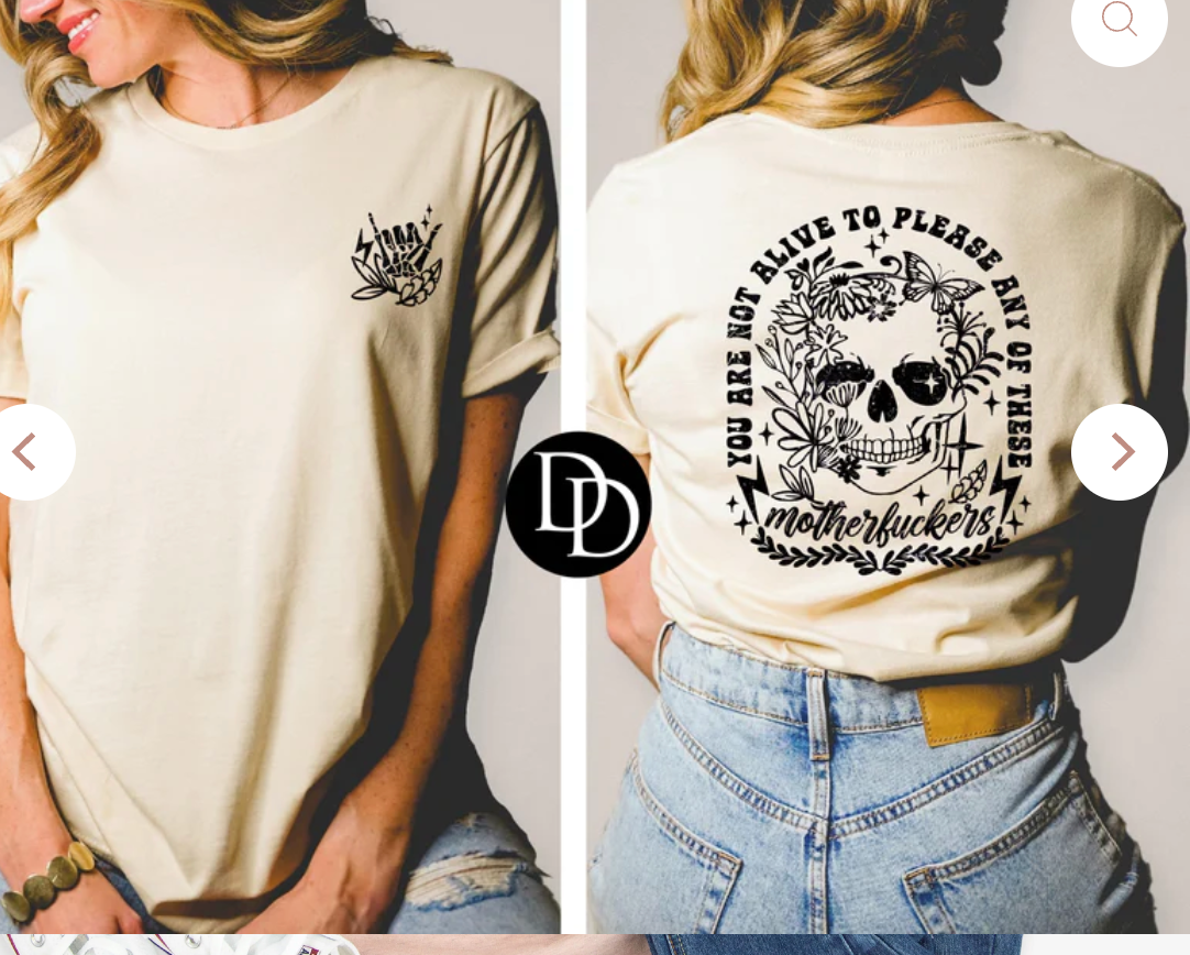 You are Not Alive (front & back) **profanity**