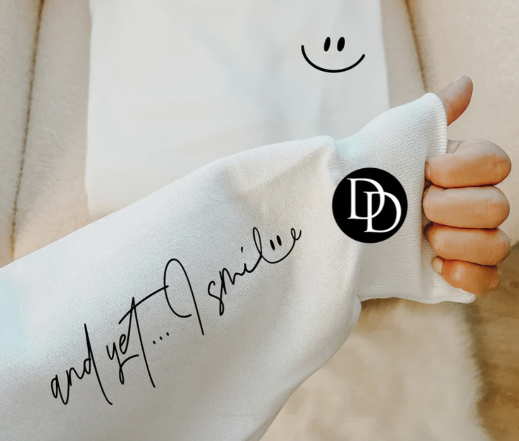 And Yet, I smile (pocket & sleeve design)
