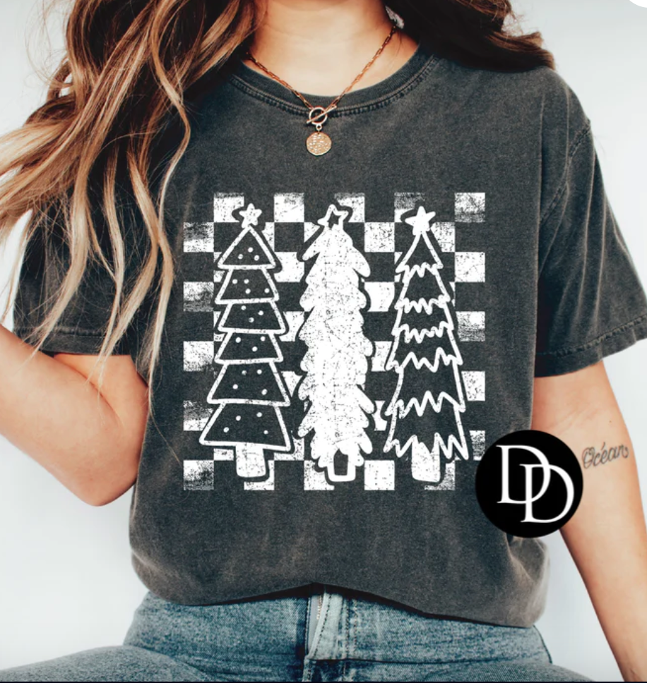 Distressed Christmas Trees