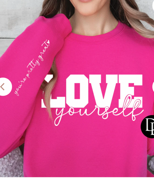Love Yourself (front w/ sleeve design)