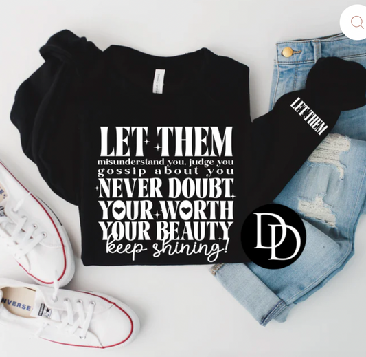 Let Them (front pocket and back design)