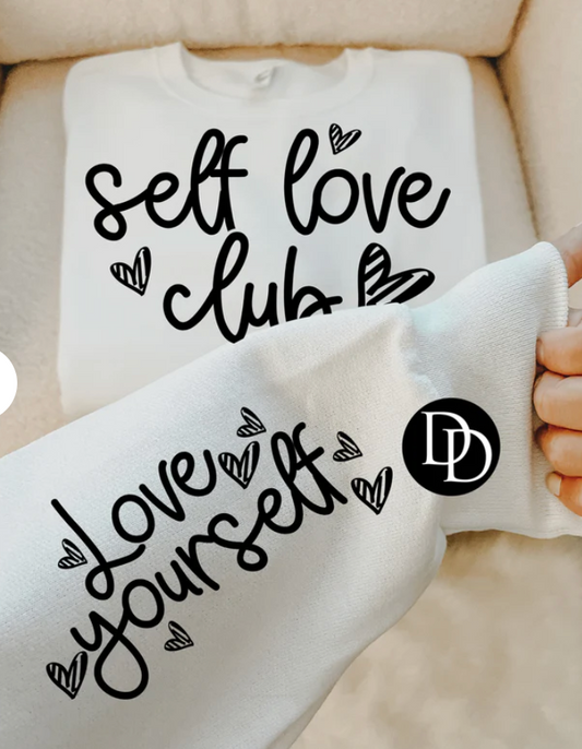 Self Love Club w/ sleeve design