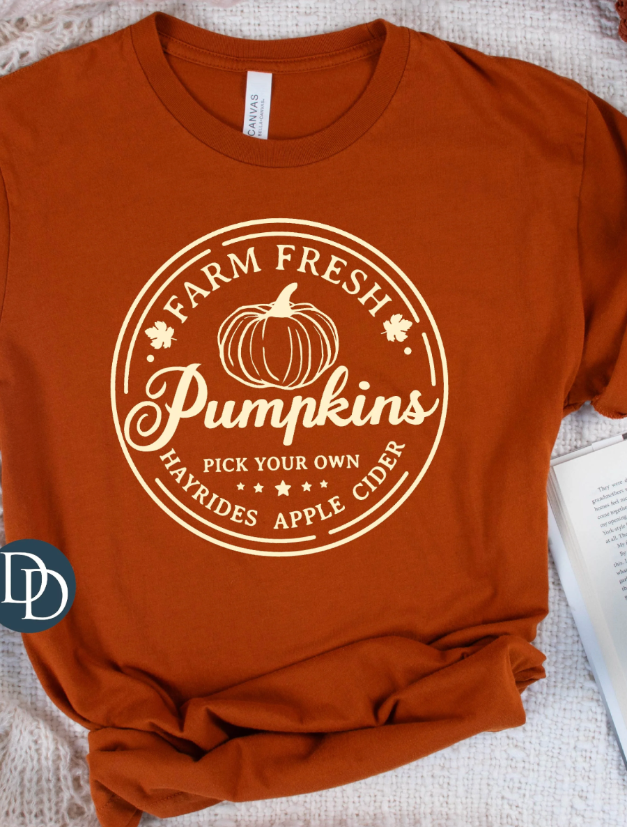 Farm Fresh Pumpkins (cream ink)