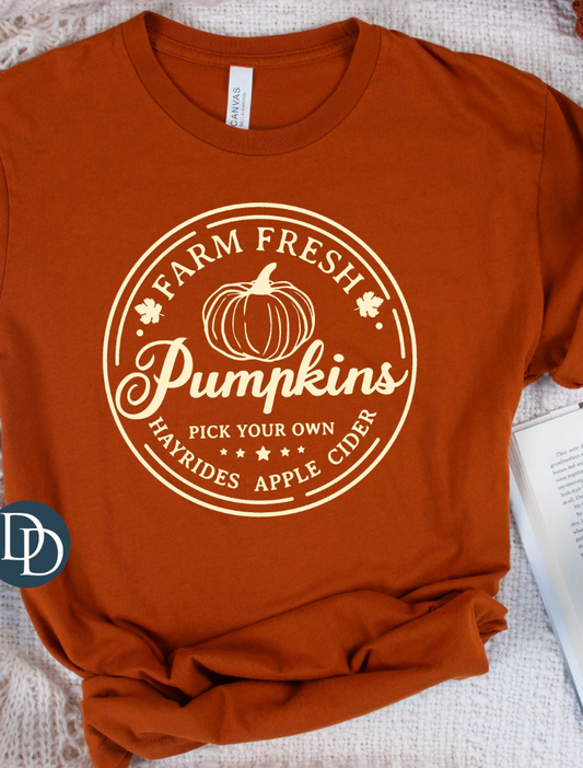Farm Fresh Pumpkins (cream ink)